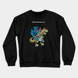 Clanosaurus Rex MILLERsaurus rex Plaid Miller Scotland Ireland Family Tartan Crewneck Sweatshirt